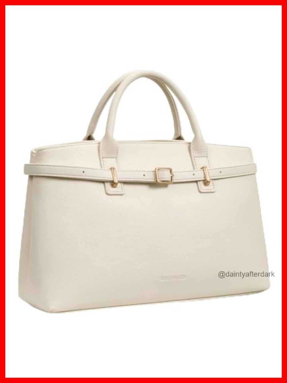 Faux Leather Satchel Bag Women Structured Handbag Work Tote Tablet